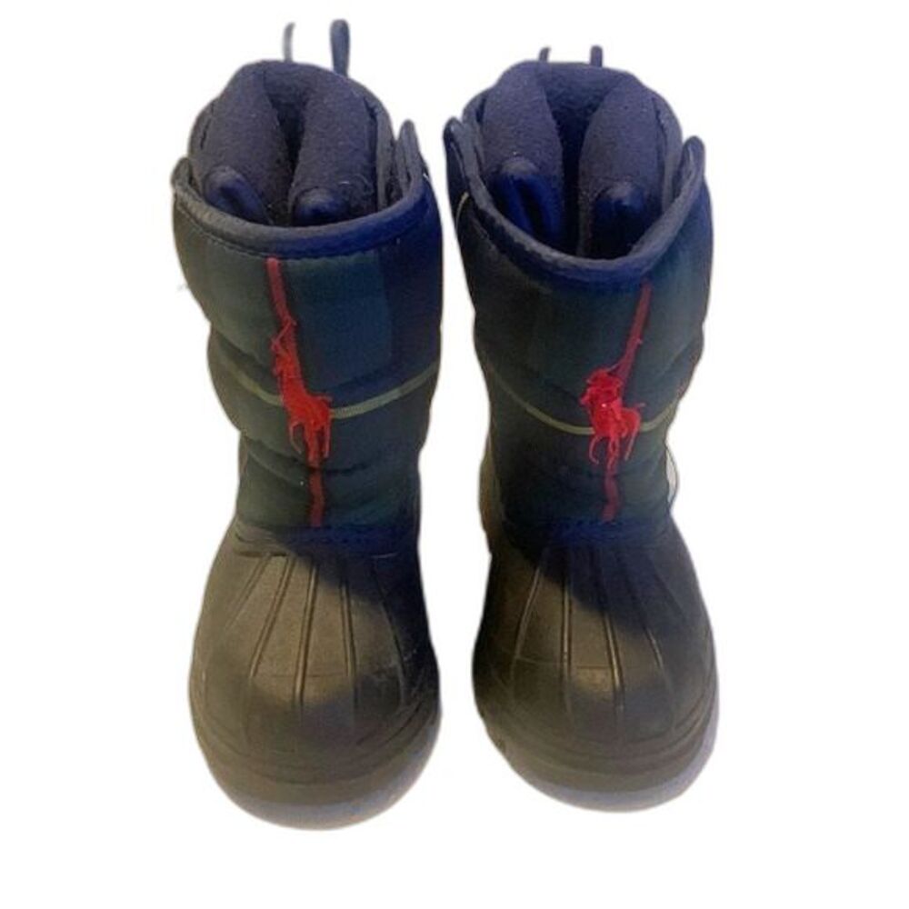 Polo Ralph Lauren Snow Boots Toddler Size 5 Pull On Insulated Pony Logo Winter